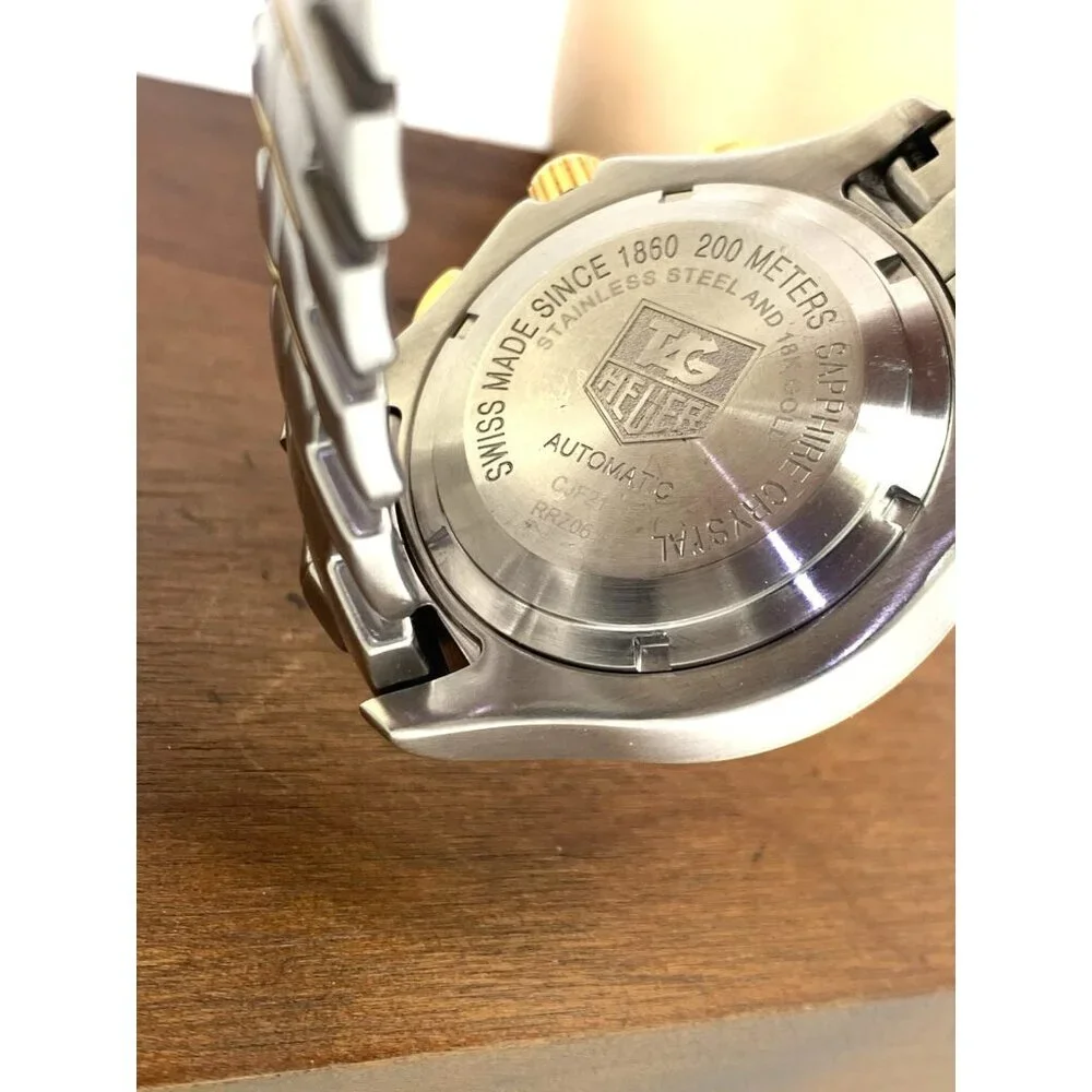 Tag Heuer Men's Watch CJF2150 Swiss Automatic Chronograph 18k Yellow Gold Steel